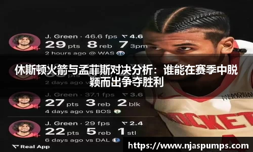 休斯顿火箭与孟菲斯对决分析：谁能在赛季中脱颖而出争夺胜利